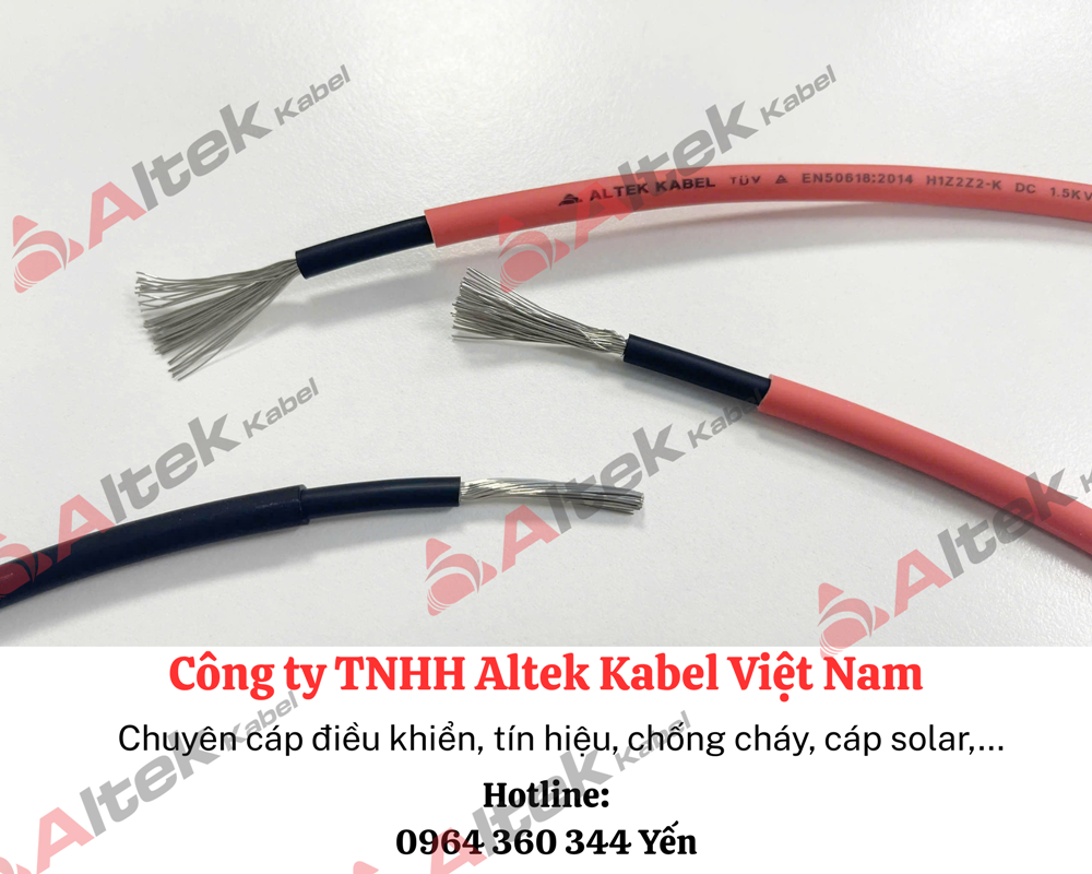 Cáp điện solar 4mm - Cáp điện mặt trời Altek Kabel
